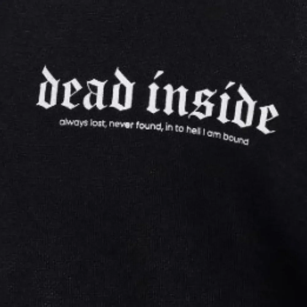 Dead Inside Mineral Wash Hoodie - Picture 4 of 5